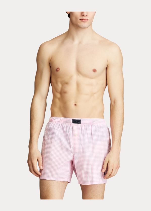 Boxer Polo Ralph Lauren Hombre Rosas - Woven Cotton - NZORG7521